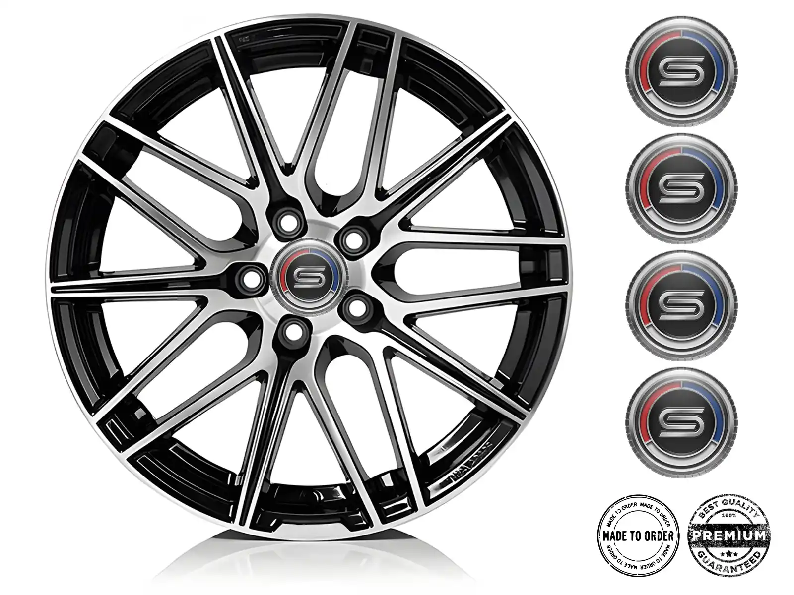 Datsun Sticker Dome Style Premium Wheel Logos